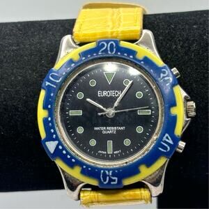 Yellow & Blue Eurotech Men's Watch